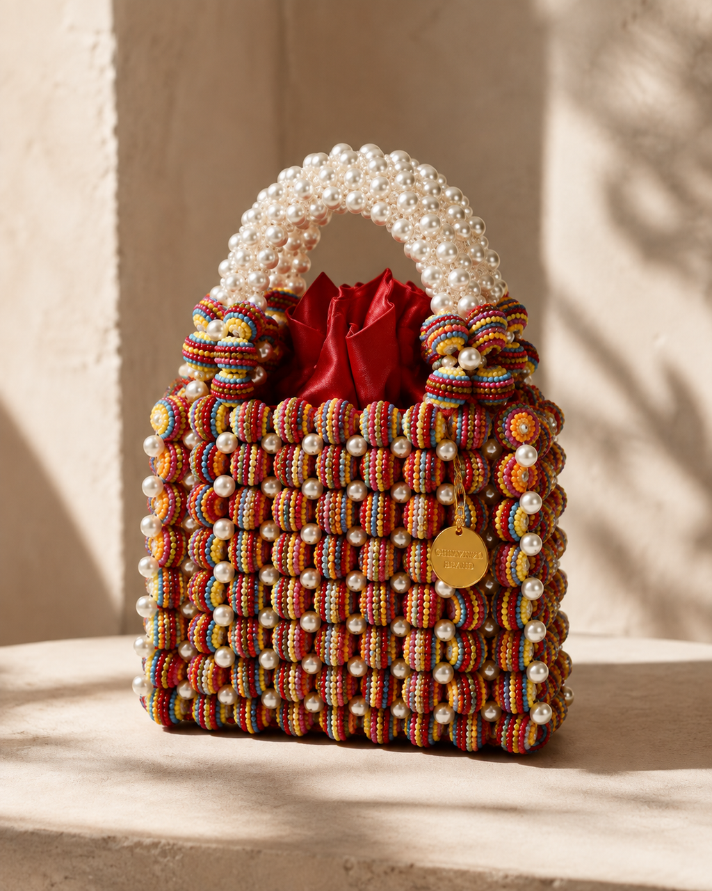 Chiara beading handbag