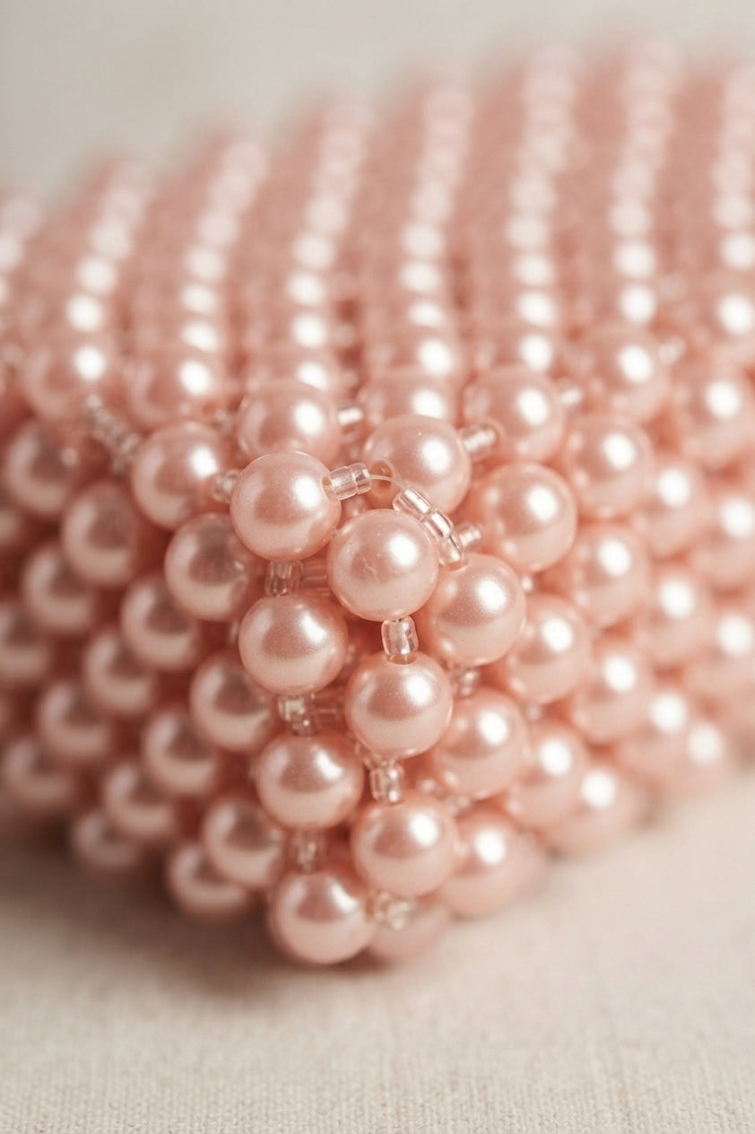 Ballerina pink pearl handbag